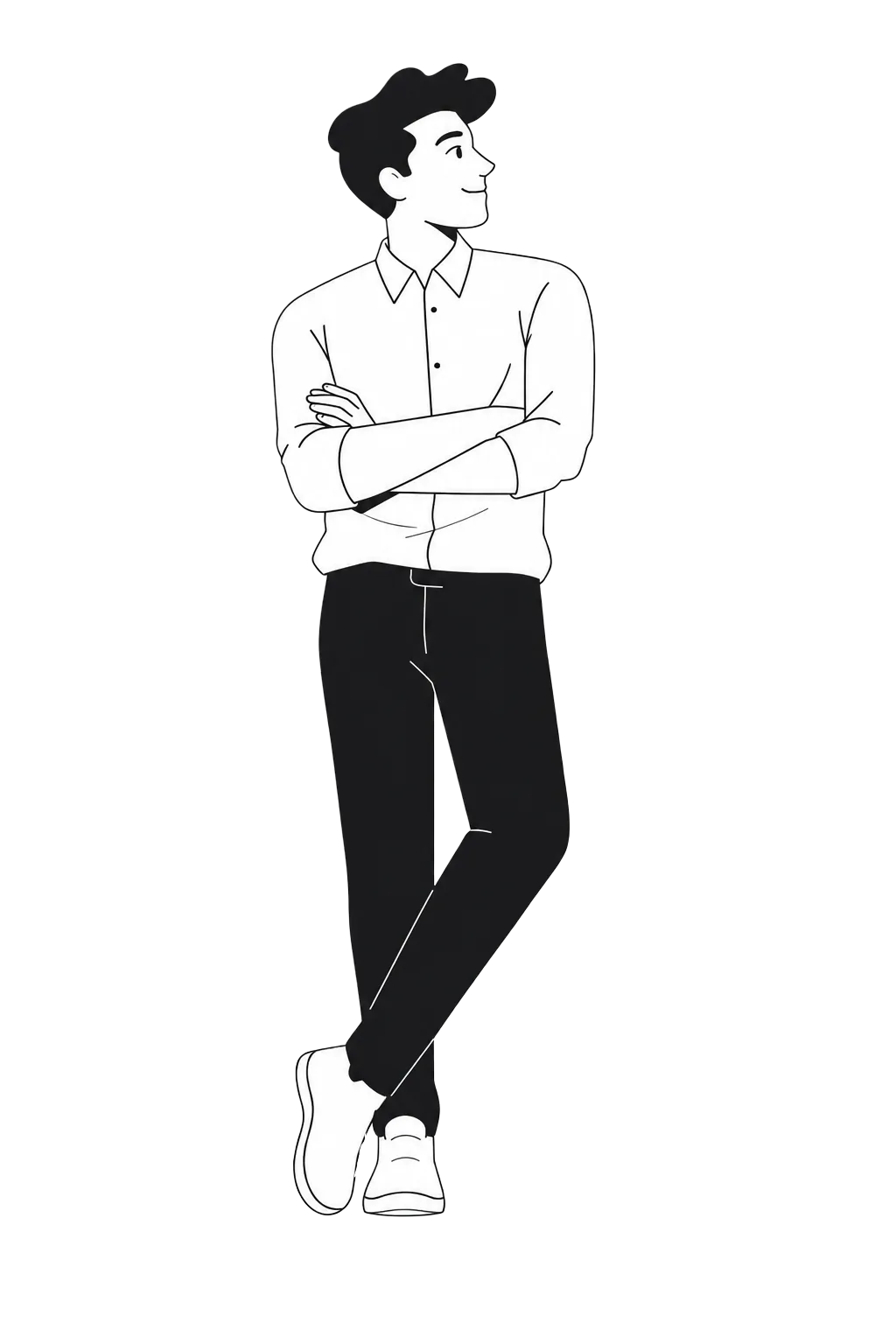 Standing Man Illustration